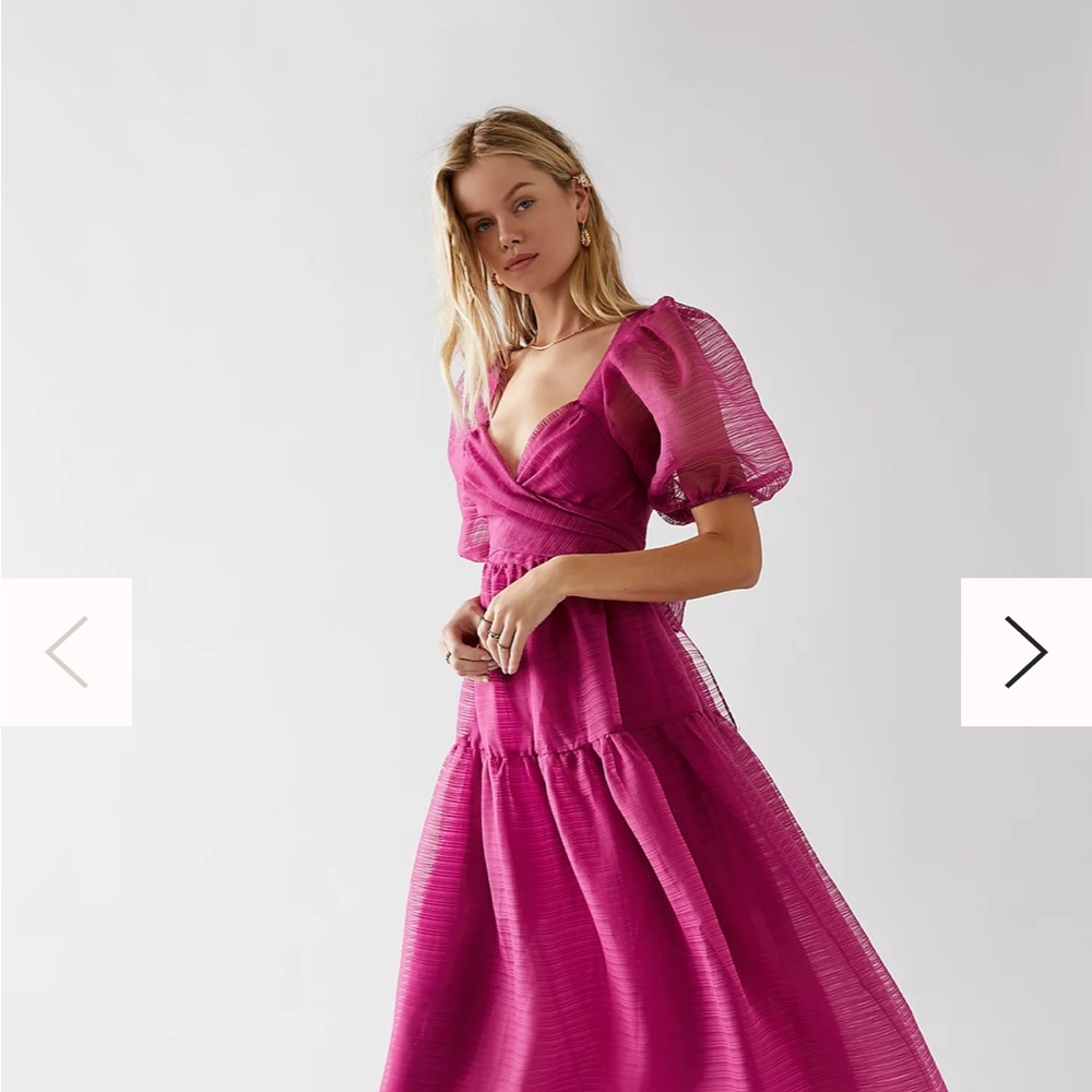Brand New Never Worn!!! Free People Hailey Dress in fuchsia.